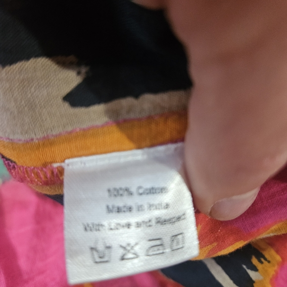 LA PLAGE Alison Long Sleeve Mini Dress – Ikat Fuchsia Multi. Size Small - Picture 4 of 14